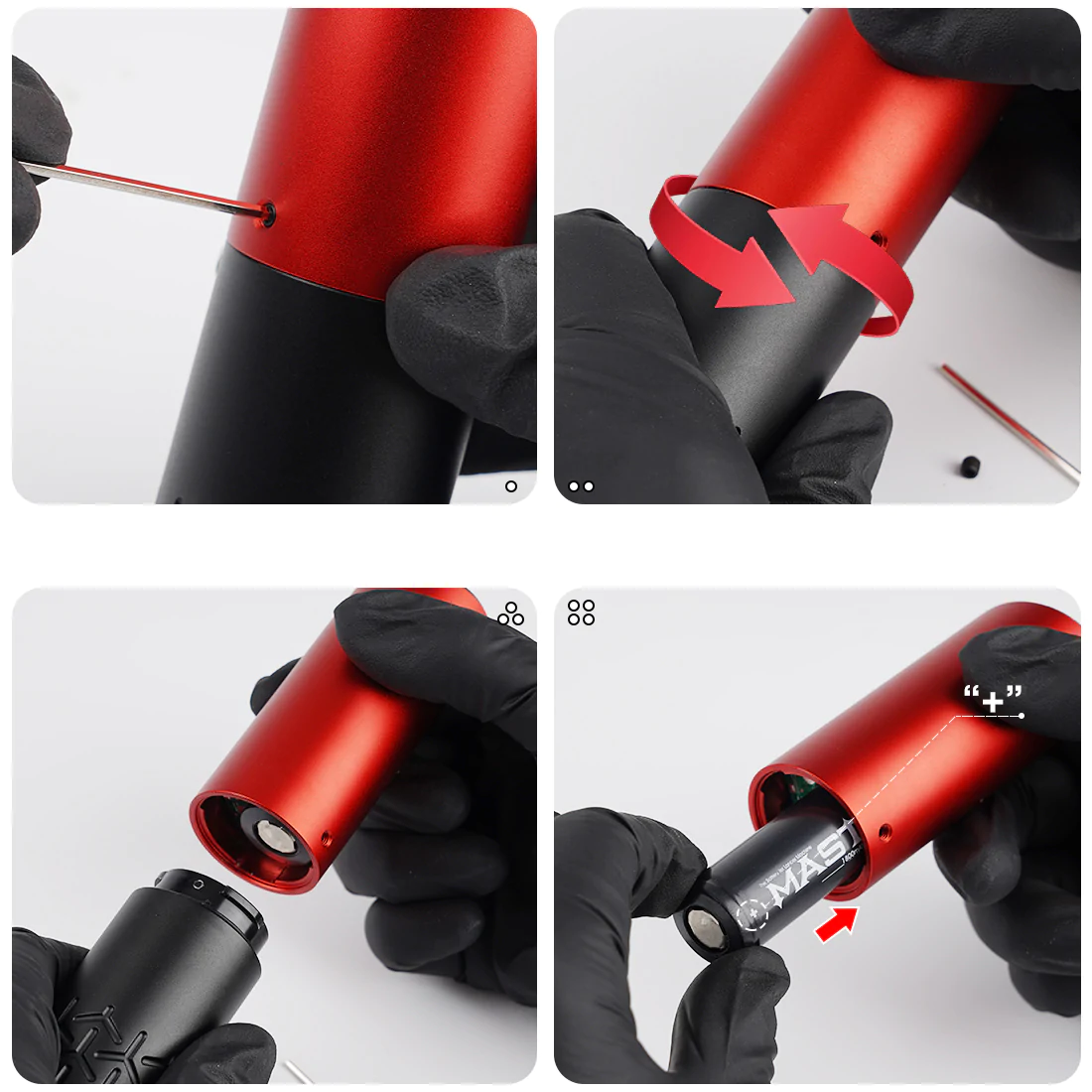 Máquina de Tatuaje Inalámbrica Dragonhawk con Bolígrafo Rotativo y Baterías Reemplazables | Armor - Imagen 4