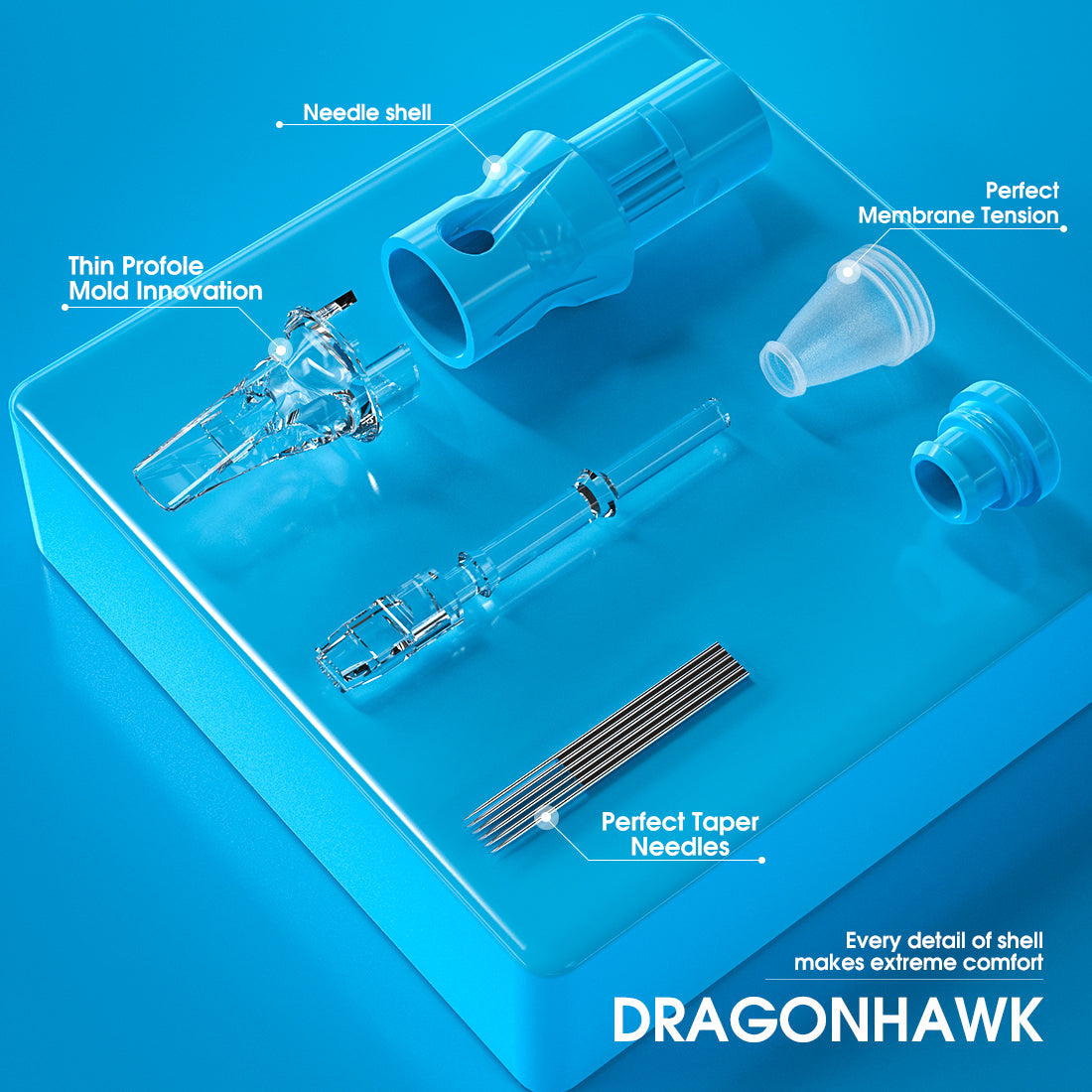 Dragonhawk Labs Cartridge-Nadeln gemischte Größe (20 Stück) – Bild 10
