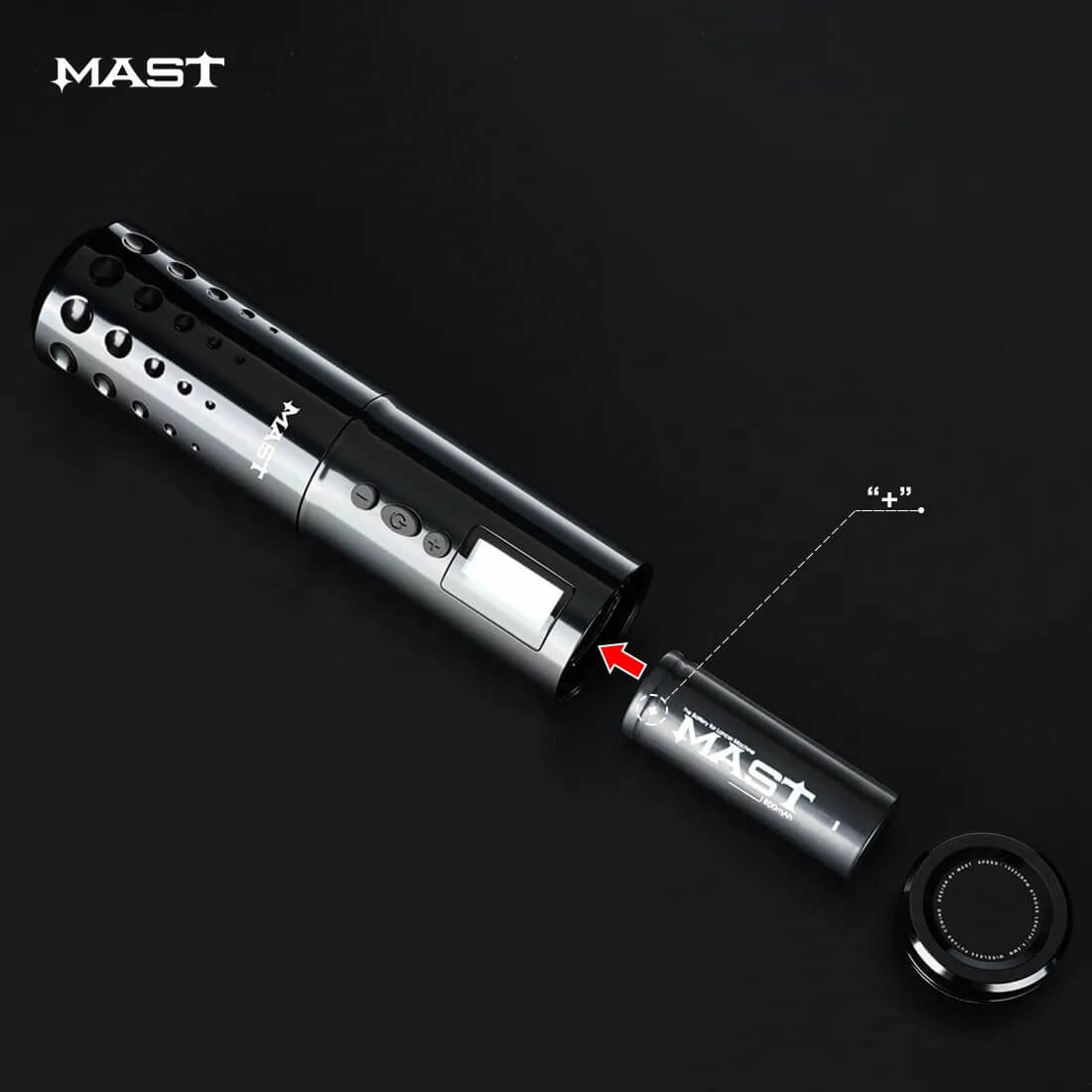 Dragonhawk Wireless Tattoo Machine Rotary Pen with 3.5MM/4.2MM Stroke Two Replaceable Batteries | Mast Lancer - Image 5