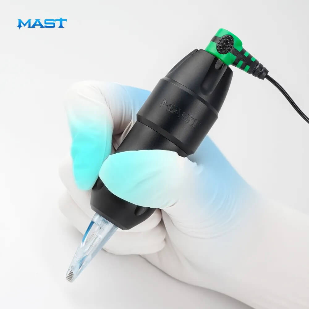 Dragonhawk Tattoo-Set | Mast Tour Pro Wireless Tattoo-Maschine mit Batterie-Netzteil 2er Bundle – Bild 2