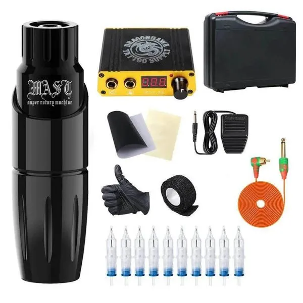 Tattoo Kit | Mast Tour Tattoo Machine Pen Power Supply Starter Bundle