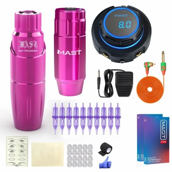 Tattoo Kit | Mast Tour Tattoo Machine Rotary Pen Advanced Bundle