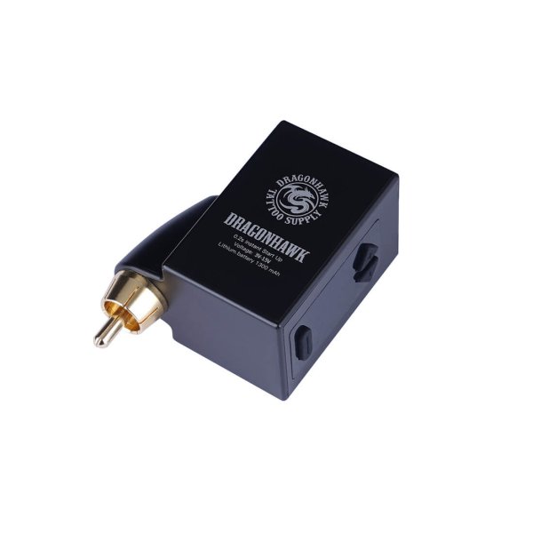 Dragonhawk B1 Wireless Tattoo Battery Power Supply RCA DC Connect