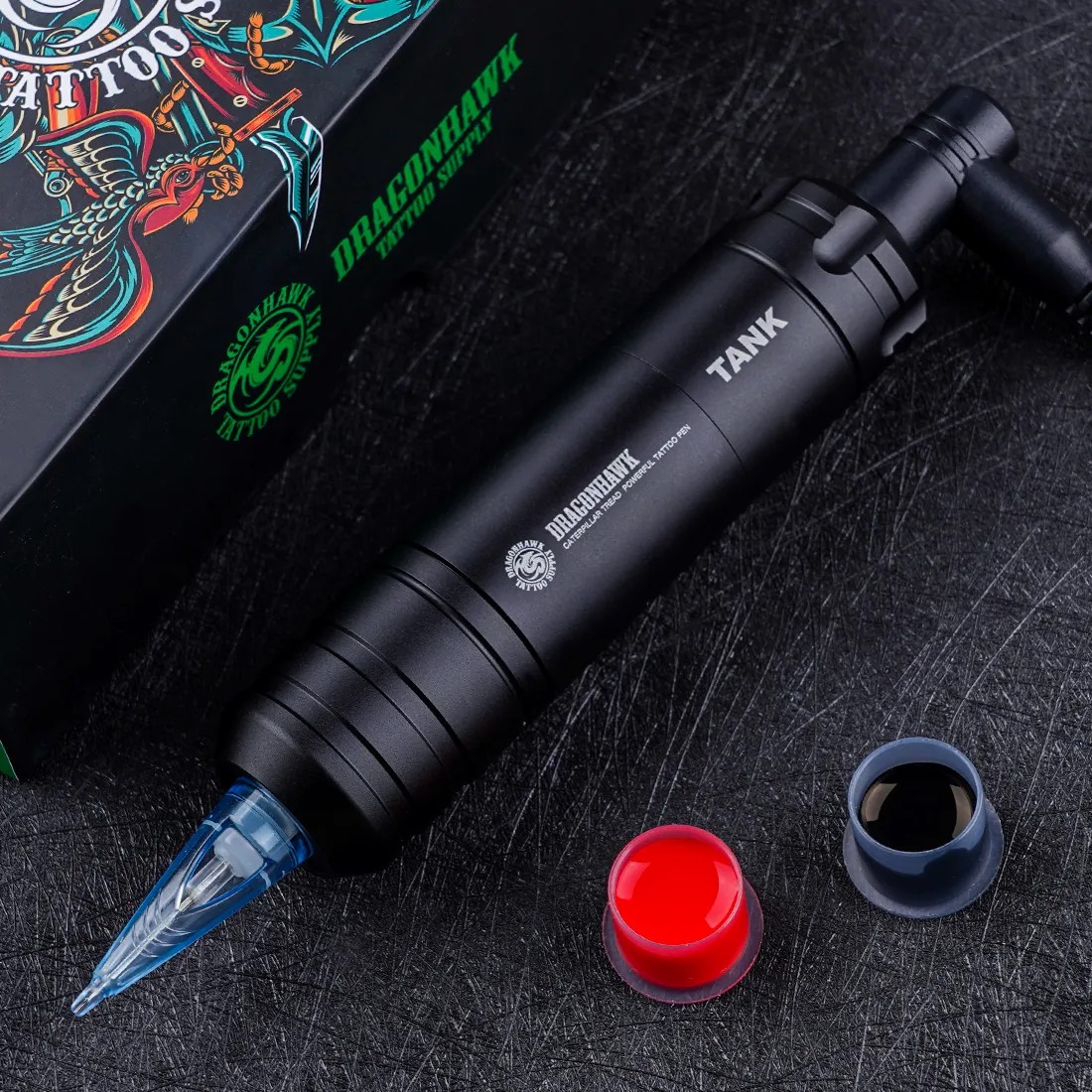 Stylo Rotatif de Machine à Tatouer Dragonhawk - Fréquence Lente du Réservoir – Image 7