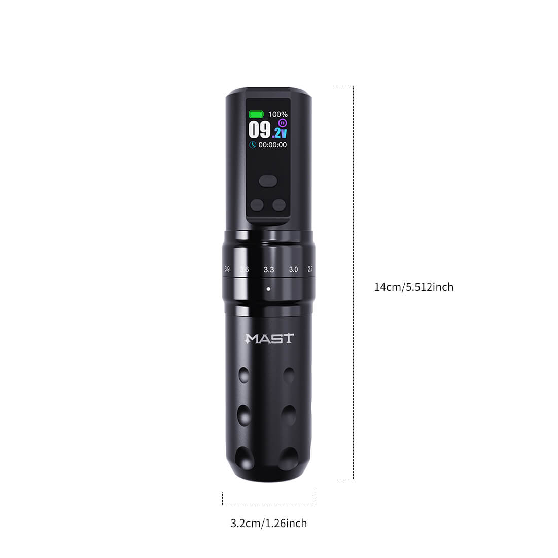 Dragonhawk kabellose Tattoo-Pen-Maschine 2,4-4,2 mm Hublänge | Mast Fold 2 Pro – Bild 13
