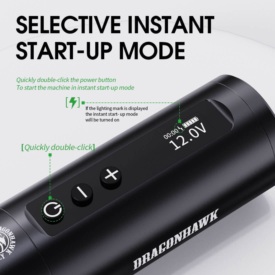 Kit per tatuaggi | Bundle avanzato wireless penna macchina Dragonhawk X10 - immagine 6
