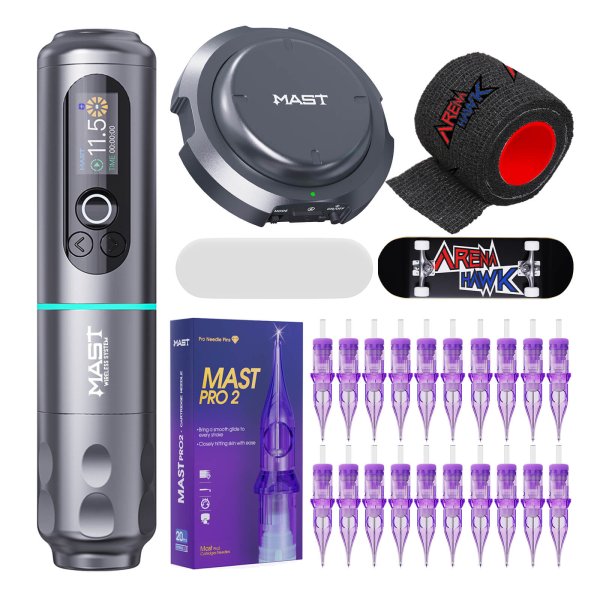 Tattoo Kit | Dragonhawk Mast Archer 2 Max Wireless Tattoo Machine Professional Bundle Bluetooth Version