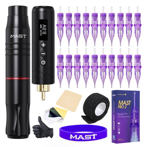 Tattoo Kit | Dragonhawk Mast Tour 2 Wireless Tattoo Machine Professional Bundle