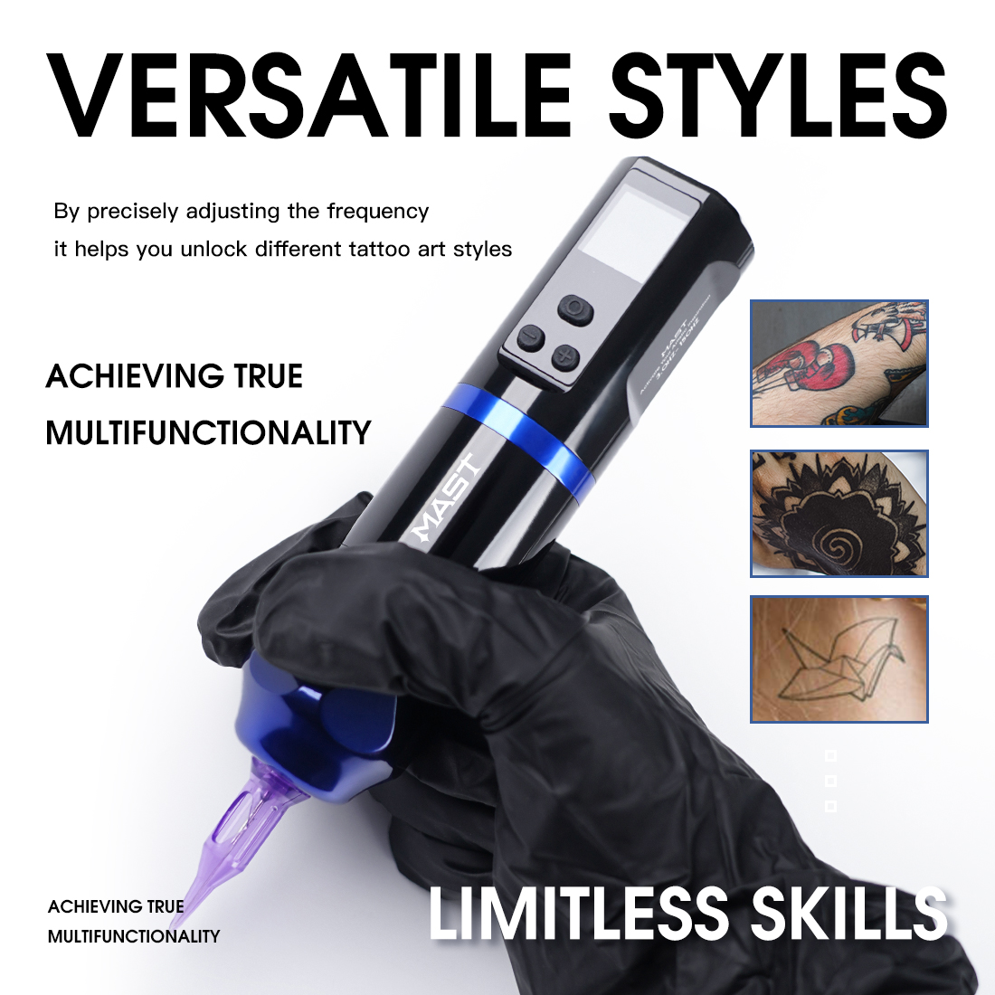 Máquina de tatuaje inalámbrica Dragonhawk con frecuencia ajustable | Mast Hertz - Imagen 9