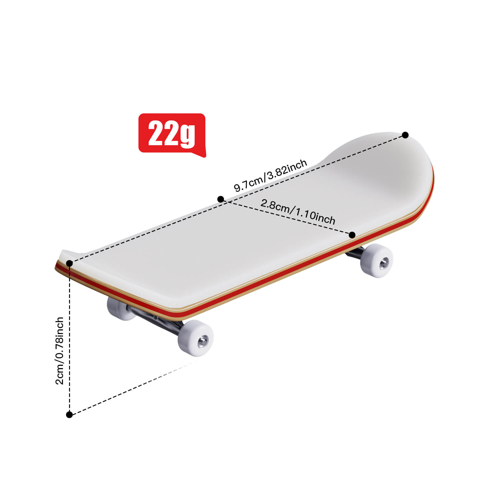 Dragonhawk Fingerboard Mini Patinetas - Imagen 6