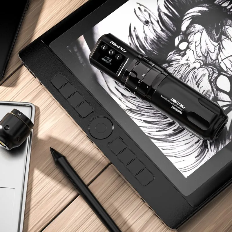 5 Stück Fold Pro kabellose Tattoo Pen Maschine mit 7 Hublängen – Bild 4