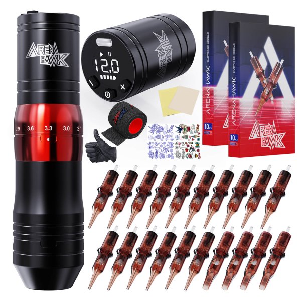 Tattoo Kit | Dragonhawk Amor Machine Pen Wireless Starter Bundle