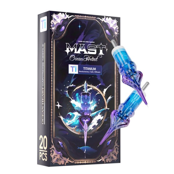 MAST Ocean Heart Titanium Series Tattoo Cartridge Needles – Box of 20