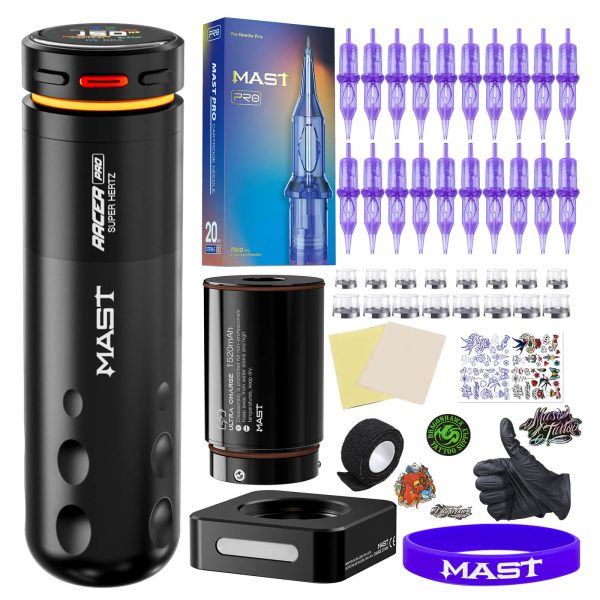 Tattoo Kit | Dragonhawk Mast Racer Pro Machine Pen Wireless Professional Bundle