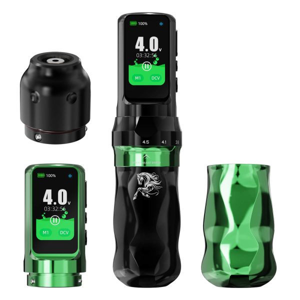 Tattoo Kit | Dragonhawk Fold Pro Year of Horse Edition Tattoo Machine Pen Wireless Professional Bundle