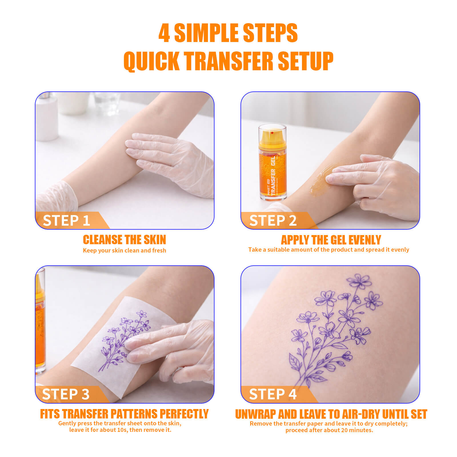 Gel de Transfert Tattoo MAST – Solution professionnelle, nette et longue durée pour transfert de tatouage – Image 8
