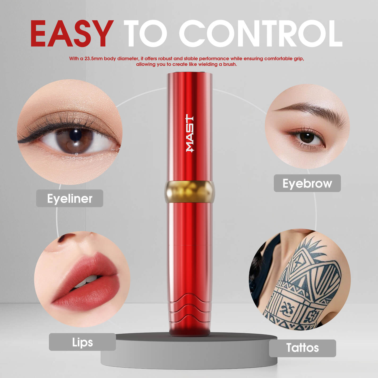 Tattoo-Set | Dragonhawk Mast P10 Pro Tattoo-Maschine Pen mit 3,0 mm Hub – Starter-Bundle – Bild 8