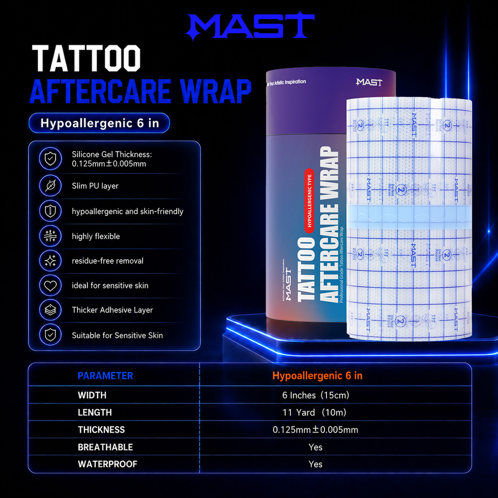 Mast Pro Kit Profesional de Higiene para Tatuajes | Solución Completa de Limpieza y Flujo de Trabajo Higiénico - Imagen 11