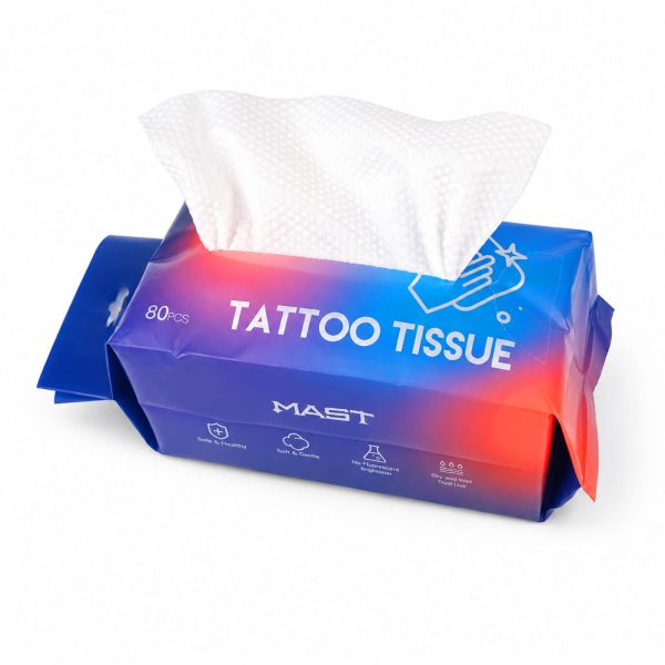 MAST Disposable Tattoo Cleaning Wipes | Lint-Free Non-Woven Wipes for Dry & Wet Use