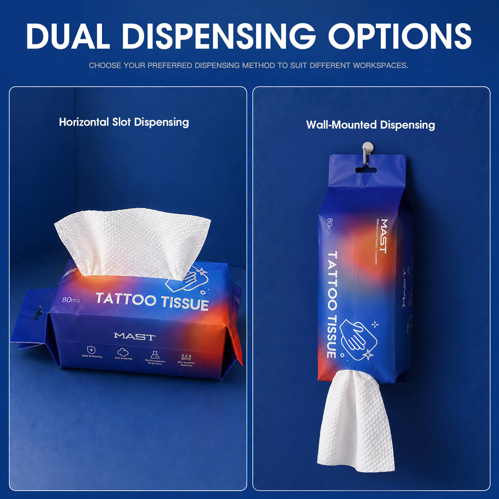 MAST Disposable Tattoo Cleaning Wipes | Lint-Free Non-Woven Wipes for Dry & Wet Use - Image 8