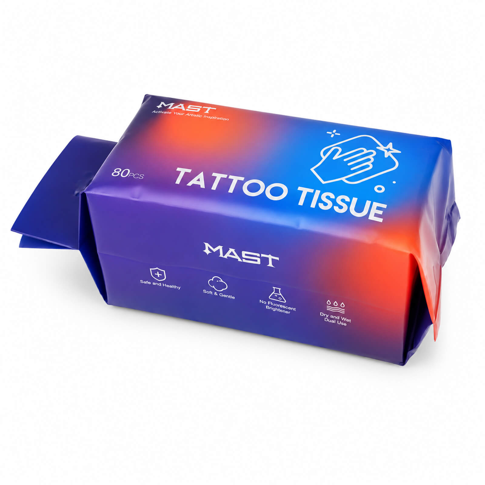 MAST Disposable Tattoo Cleaning Wipes | Lint-Free Non-Woven Wipes for Dry & Wet Use - Image 10