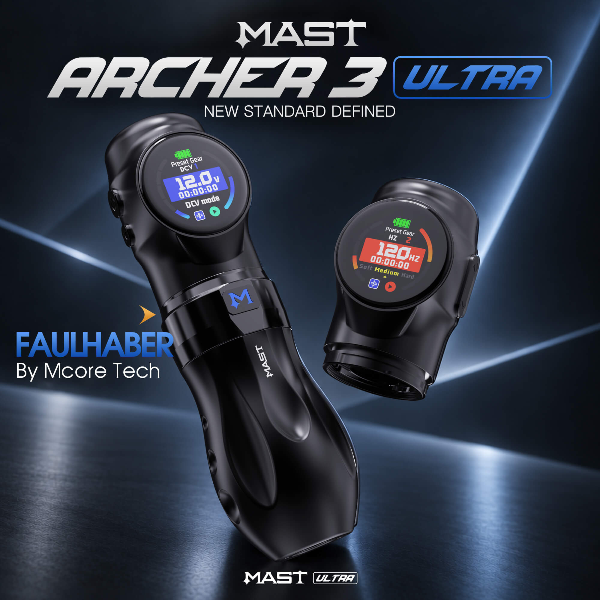 Bezprzewodowa Maszynka do Tatuażu Dragonhawk o Skoku 4,2 mm | Mast Archer 3 Ultra - obrazek 2
